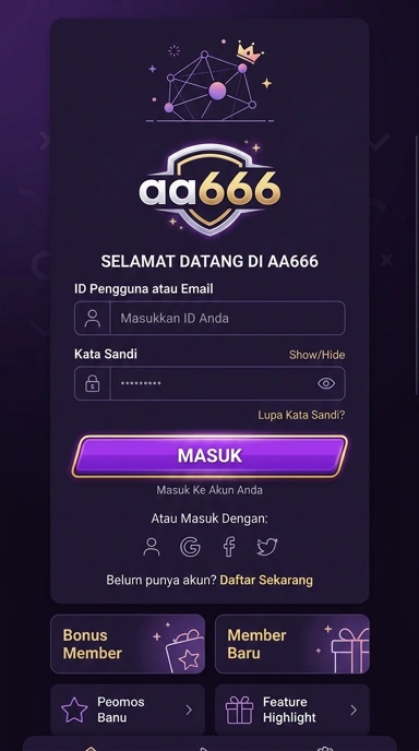 Masuk ke Akun aa666 Anda dengan Mudah