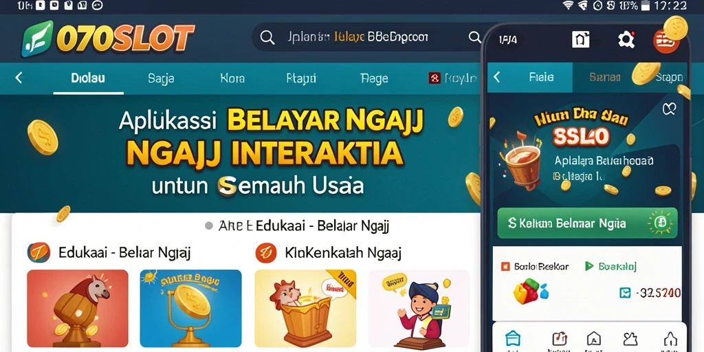 Antarmuka aplikasi 070SLOT yang menarik dan fungsional.