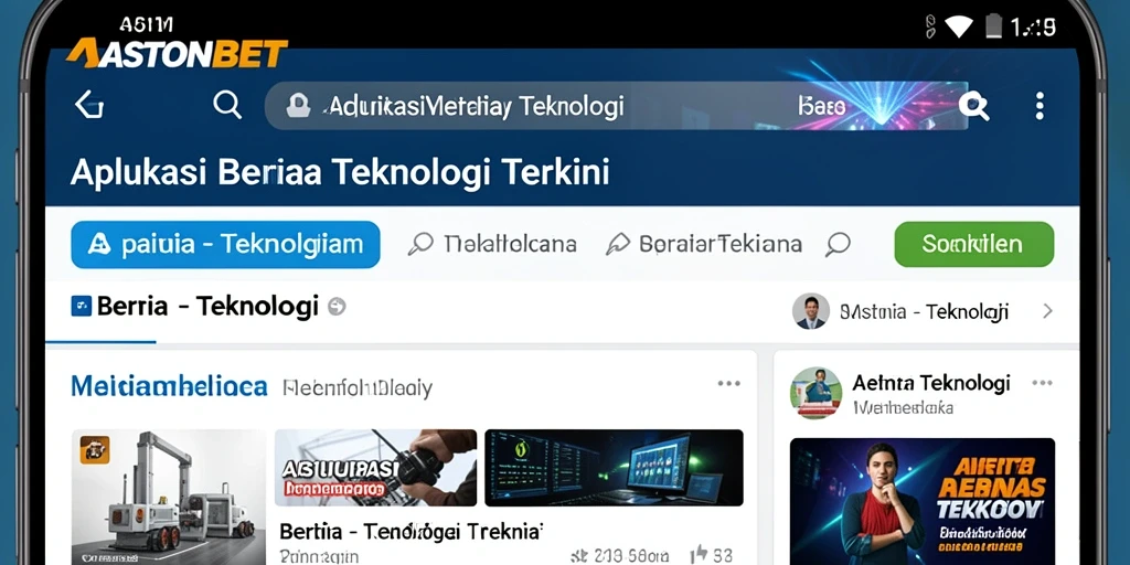 Tampilan antarmuka pengguna ASTONBET yang modern dan informatif.