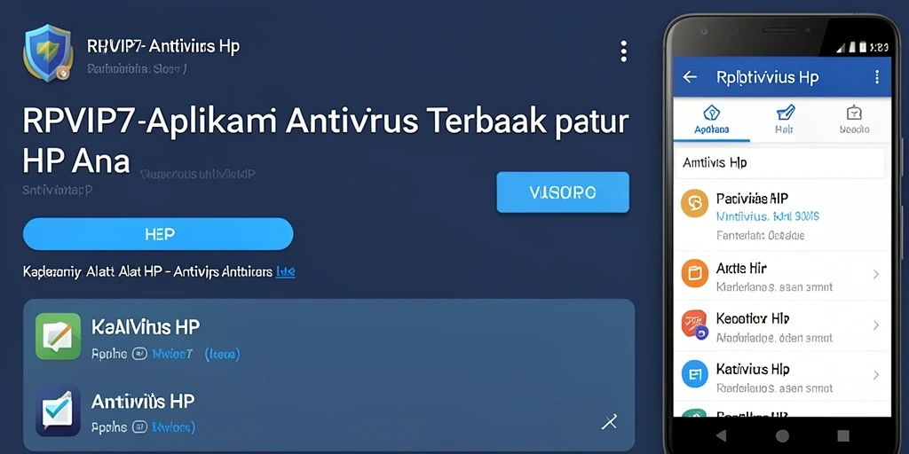 Antarmuka RPVIP7 yang menampilkan fitur perlindungan antivirus yang canggih.